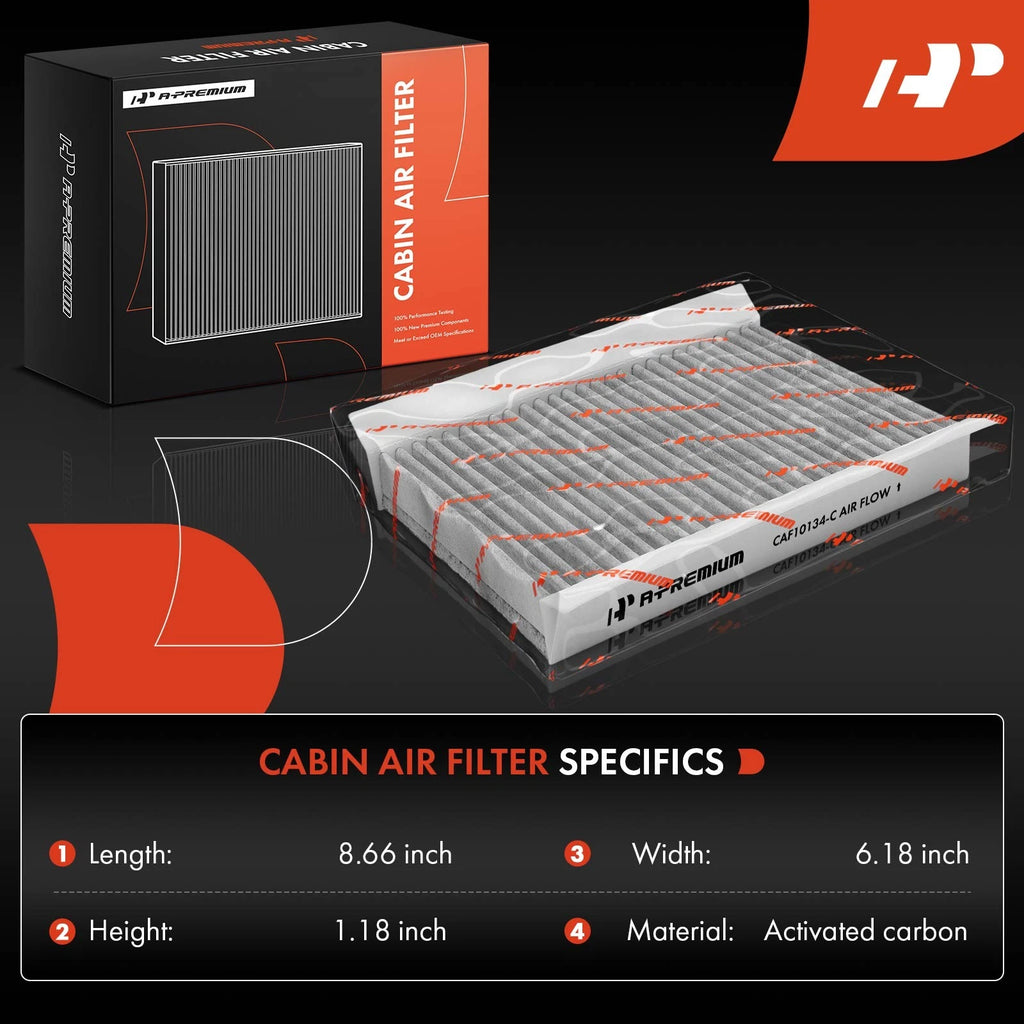 Activated Carbon Cabin Air Filter for Jeep Compass Renegade (2017-2023)