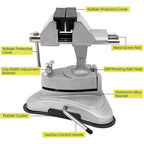 Universal Light Mini Table Vise 360�� Rotation Suction Cup Clamp