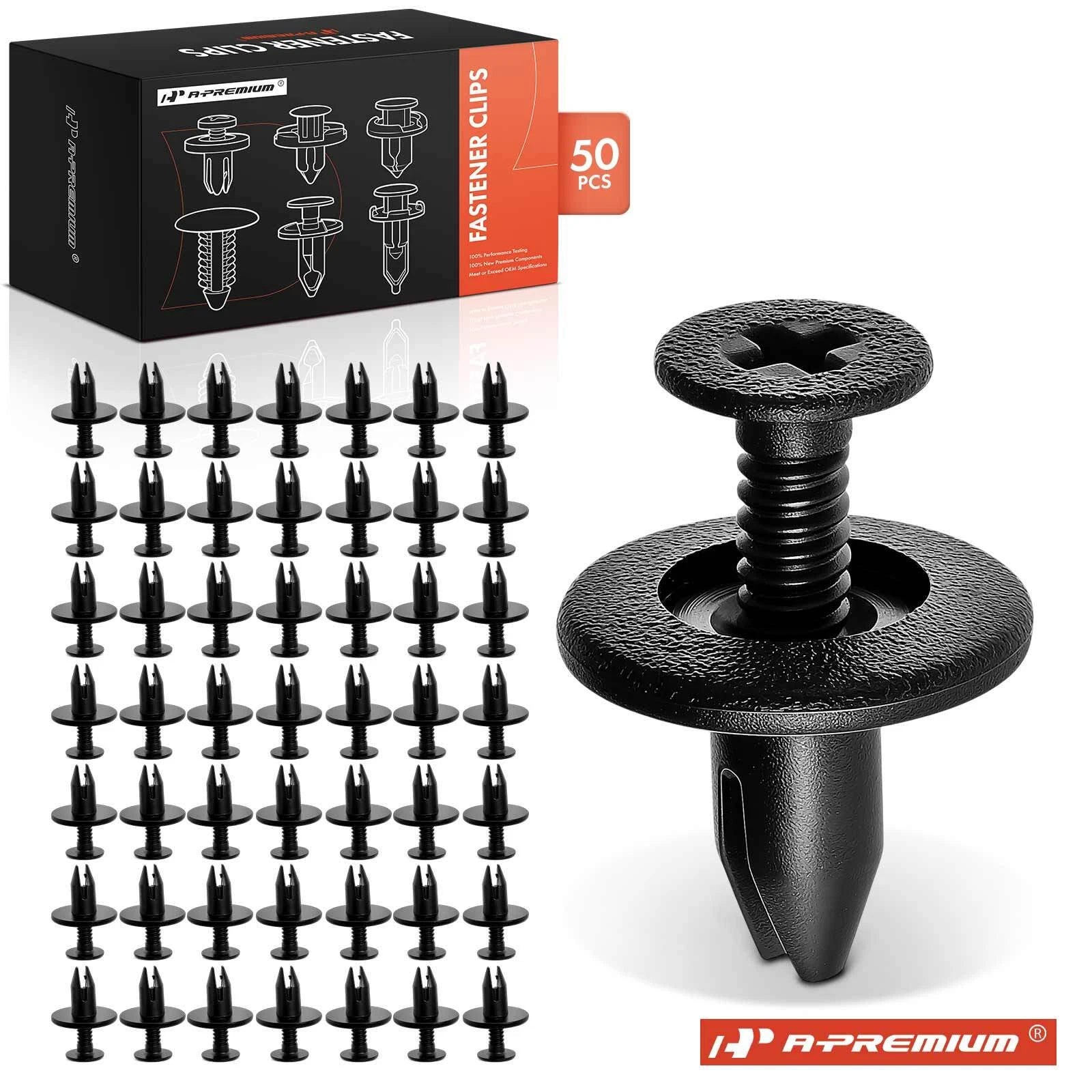 50x Nylon Retainer Clips for Ford Focus 