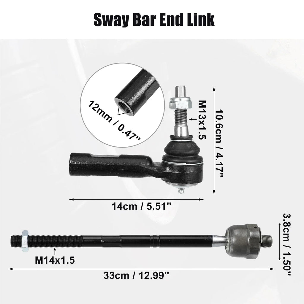 4 Pcs Tie Rod End Links for Dodge Charger (2011-2023)