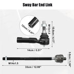 4 Pcs Tie Rod End Links for Dodge Charger (2011-2023)