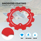 Dual Sprocket Chain Cover Guard for Yamaha Raptor 700R YFM700R (2009–2025) Red