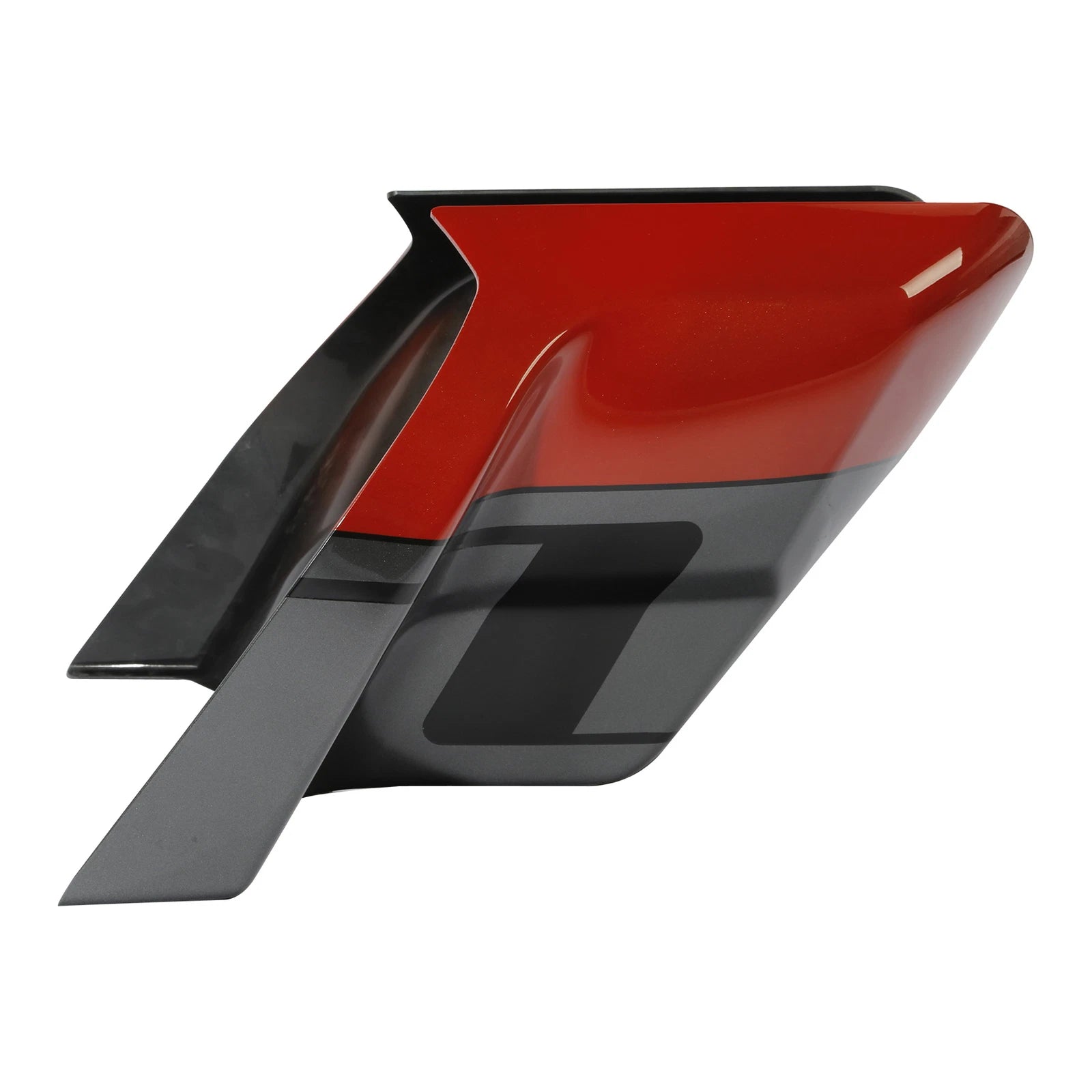 Stretched Side Covers for Harley CVO Road Glide (2014–2023) Pearl Red & Dark Alloy