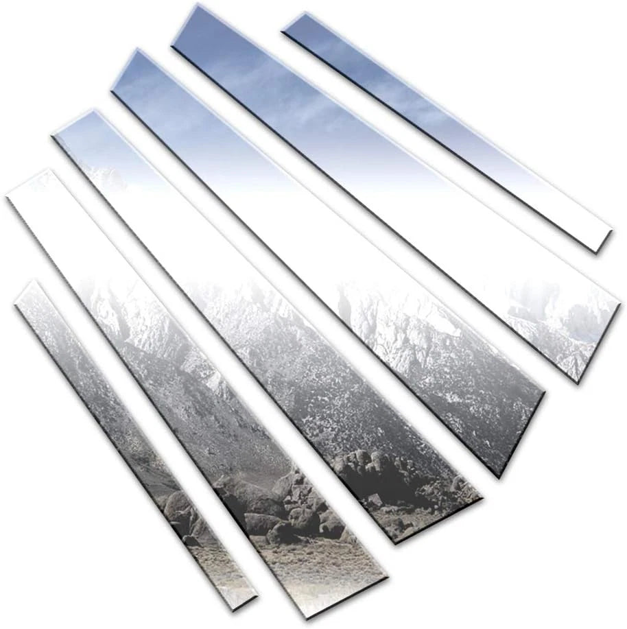 Luxury Chrome Pillar Post Trim 6pc Kit for Mercedes E Class (2003–2009)