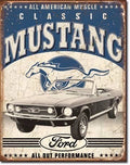 Vintage Replica Tin Metal Sign for Ford Mustang Convertible (1813)