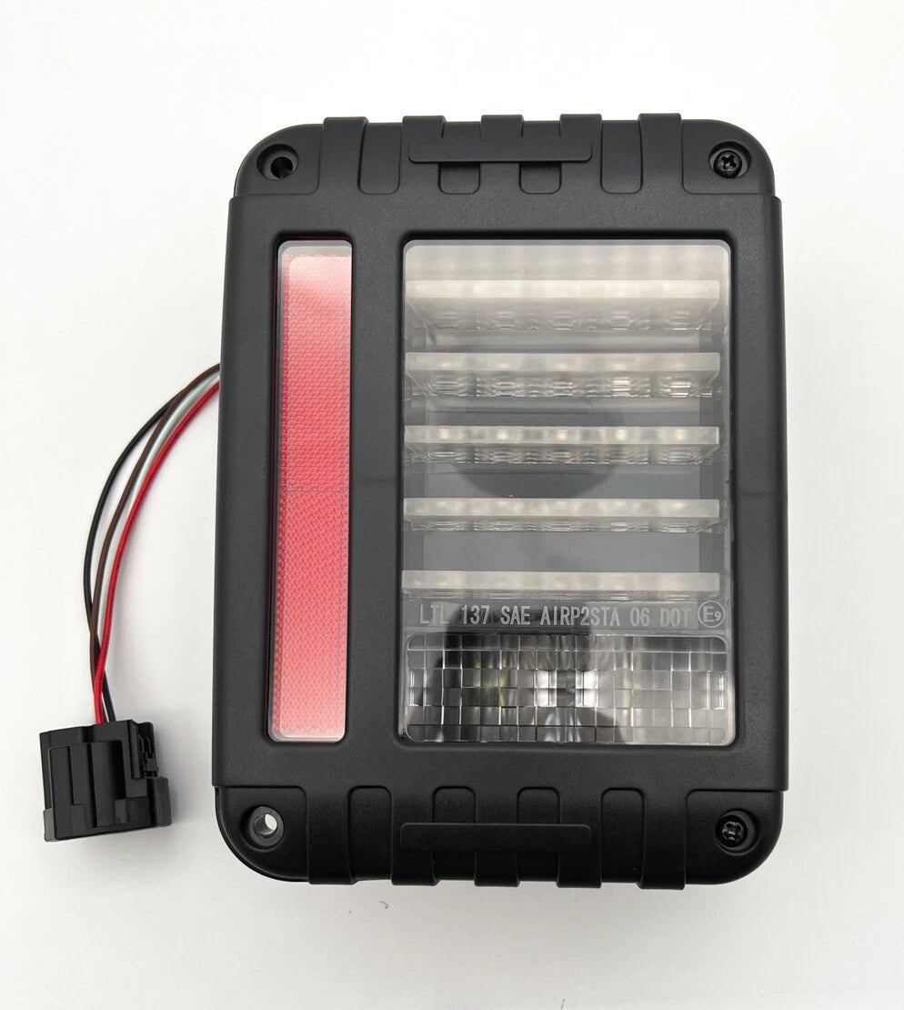 LED Tail Lights Replacement Transparent Lens for Jeep Wrangler JK (2007–2018)