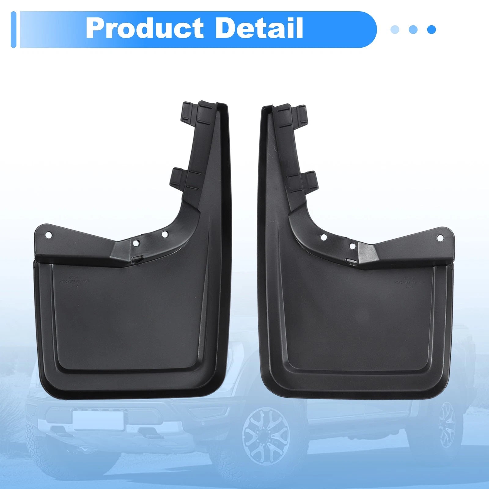 Set of 2 Splash Guards Mud Flaps for Ford F-150 (2021–2025) ML3Z16A550AA