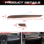 Peach Wood ABS Console Dashboard Panel Stripe Cover for Honda CR-V (2017-2022)