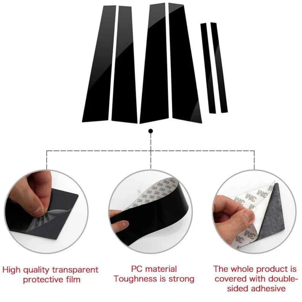 Window Pillar Posts Molding Set for Honda Civic Sedan (2006–2011)