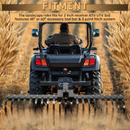 60'' 3 Point Landscape Rock Rake Steel for Compact Tractors (Category 1)