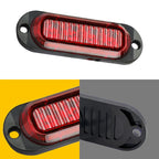 Set of 4 Red 4-LED Side Marker Lights for RV Truck Trailer