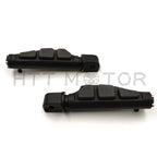 Black Flat Wing Footpegs for Harley Softail Slim FLSL Breakout FXB (2018–2023)