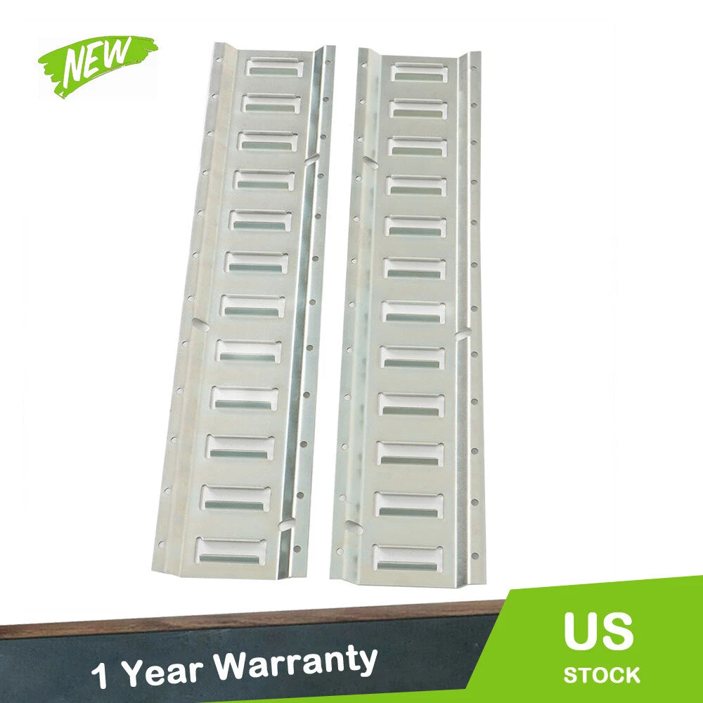 Set of 2 Horizontal Galvanized E-Track Tie-Down Rails for Truck Trailers