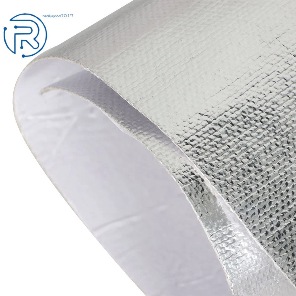 Adhesive Backed Aluminized Heat Barrier for Universal Use (24In x 12In)