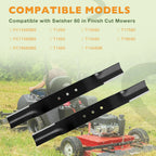 2Pcs 20.5" Lawnmower Blade for Swisher 60" Finish Cut Mower (Oregon 91-050)