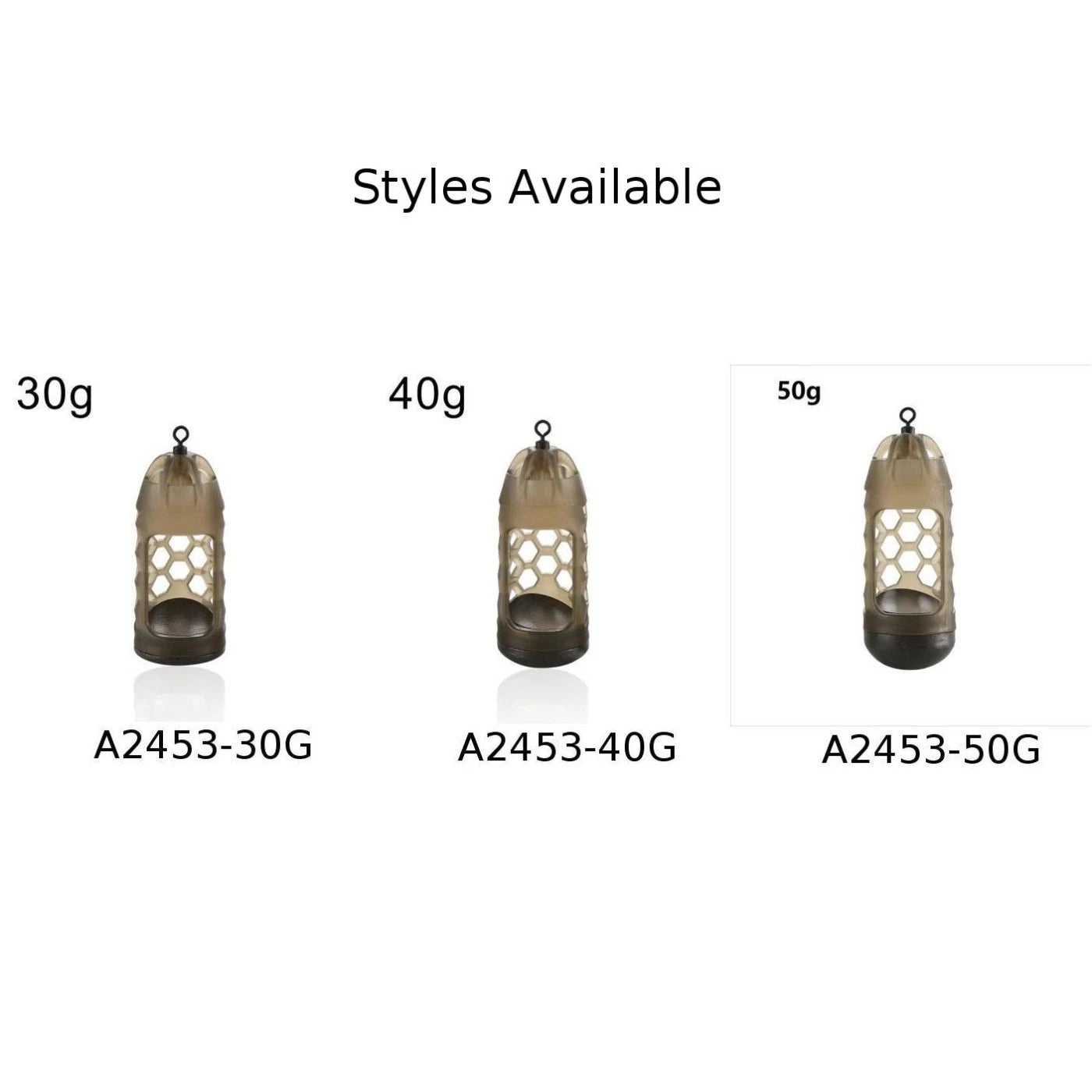 Aerodynamic Bait Cage Feeder for Carp Fishing (30G, 40G, 50G)