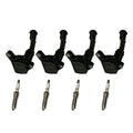 Set of 4 Ignition Coils & Spark Plugs for Ford Escape (2017–2019)