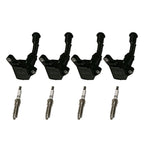 Set of 4 Ignition Coils & Spark Plugs for Ford Escape (2017–2019)