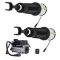 Pair Front Air Suspension Struts + Compressor Pump for Audi A8 S8 (2003–2010)