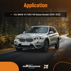Rear Bumper Diffuser Lip Spoiler for BMW X1 F48 (2016–2021) Glossy Black