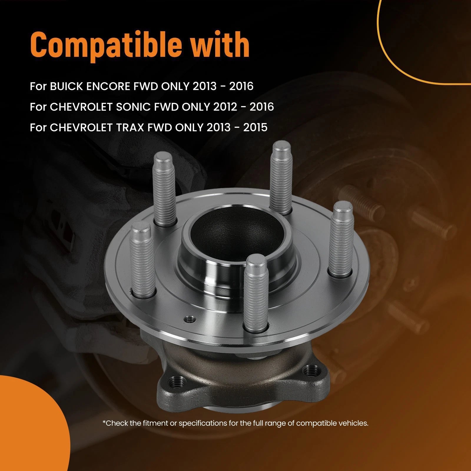 Rear Wheel Hub Assembly for Chevrolet Trax FWD (2013-2015)