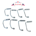 Set of 8 Fuel Injector Lines for Chevy GMC Duramax 6.6L LB7 (2001–2004)
