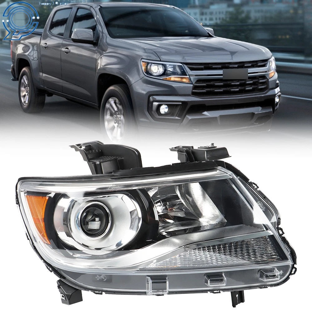 Halogen Headlight for Chevy Colorado (2015–2021) Chrome Passenger Side