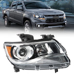 Halogen Headlight for Chevy Colorado (2015–2021) Chrome Passenger Side