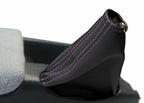 E Brake Boot Cover for Nissan Skyline R32 (1989–1993) Black Purple Stitch