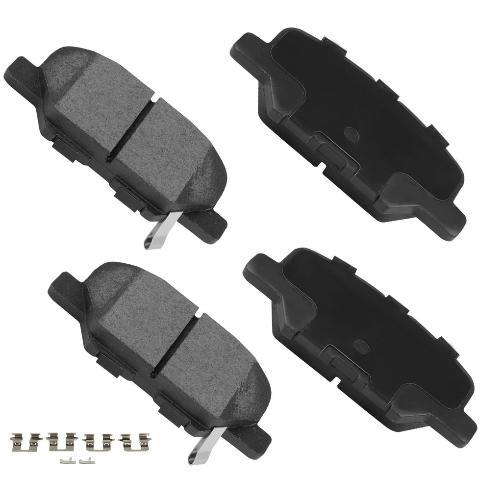 Set of 4 Rear Ceramic Brake Pads for Mitsubishi RVR, Outlander