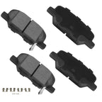 Set of 4 Rear Ceramic Brake Pads for Mitsubishi RVR, Outlander