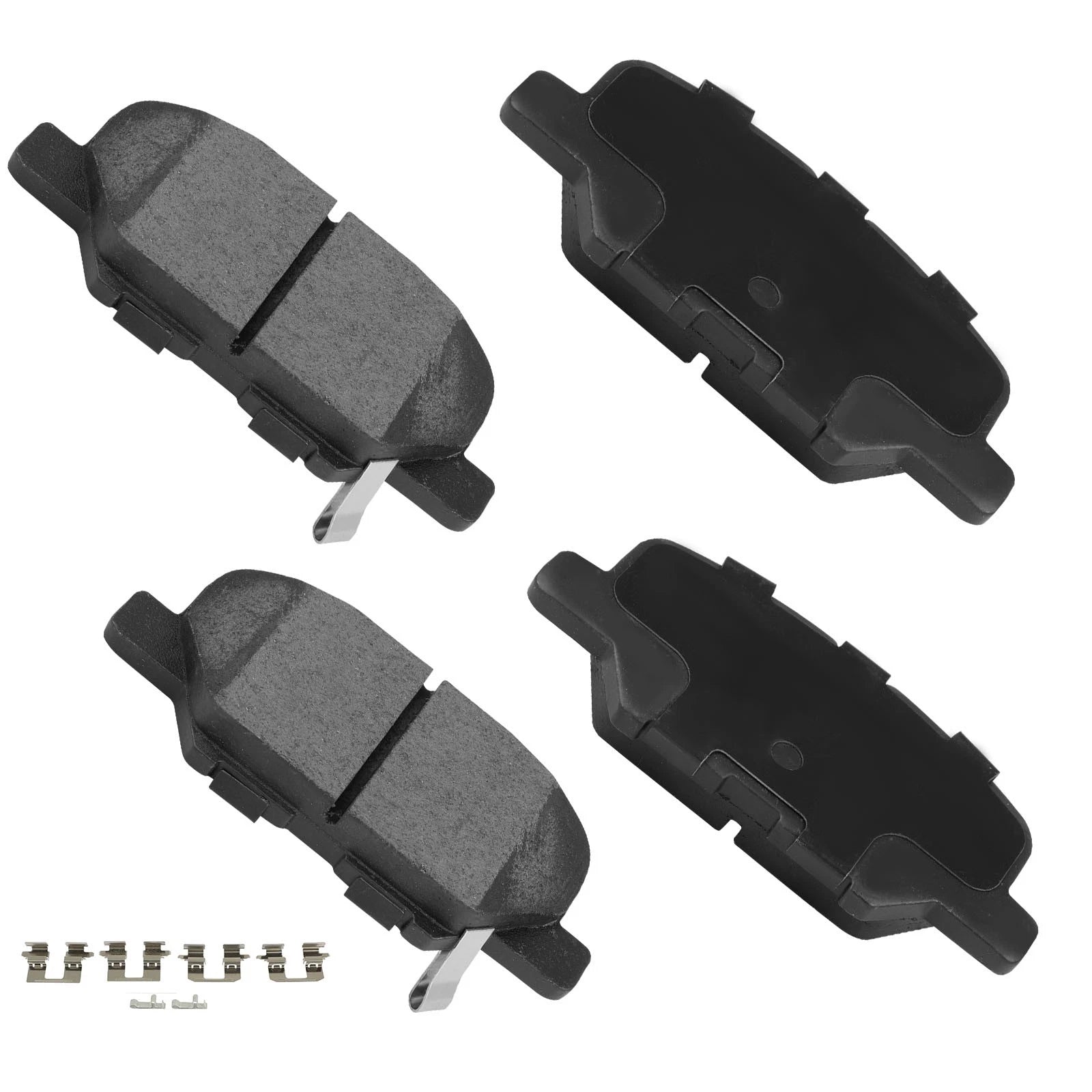 Set of 4 Rear Ceramic Brake Pads for Mitsubishi RVR, Outlander