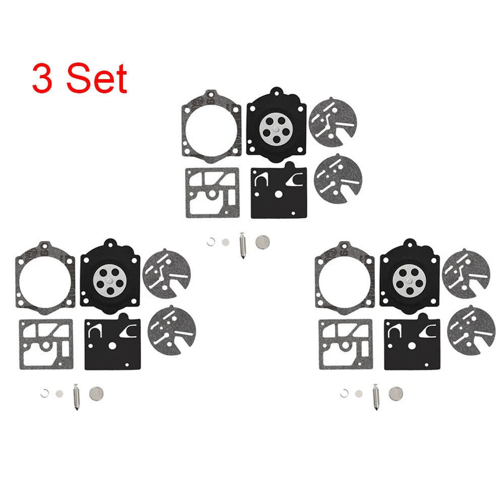 Set of 3 Carburetor Repair Kits for Stihl 015 (Walbro K10-HDC, HDC-17, HDC-17A, HDC-17B)
