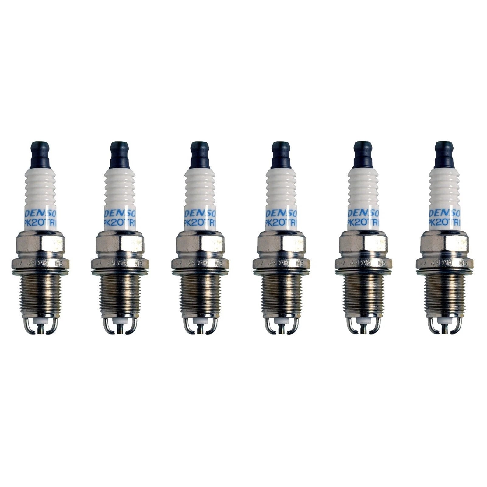 Set of 6 Denso Double Platinum Spark Plugs (Gap 0.044) for Lexus Porsche Toyota