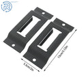 E Track Tie Down Rail Kit for Trucks Trailers (Black Powder Coated)