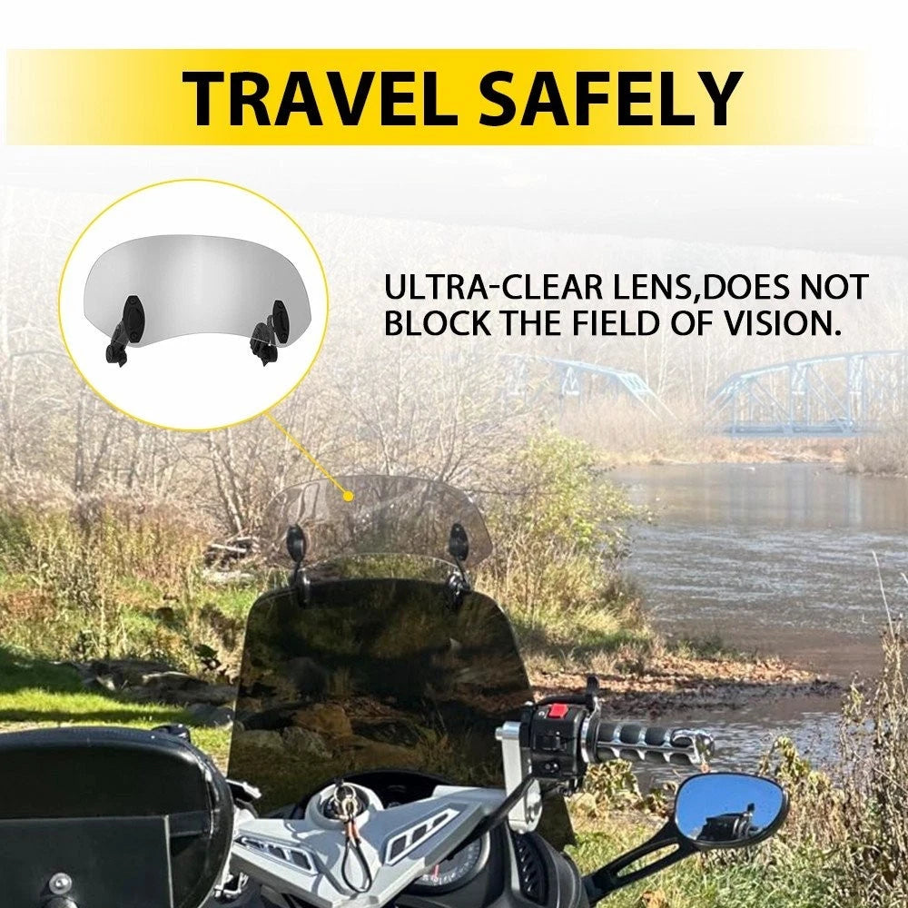 Windshield Deflector Spoiler for Universal Motorcycle (2010–2023)