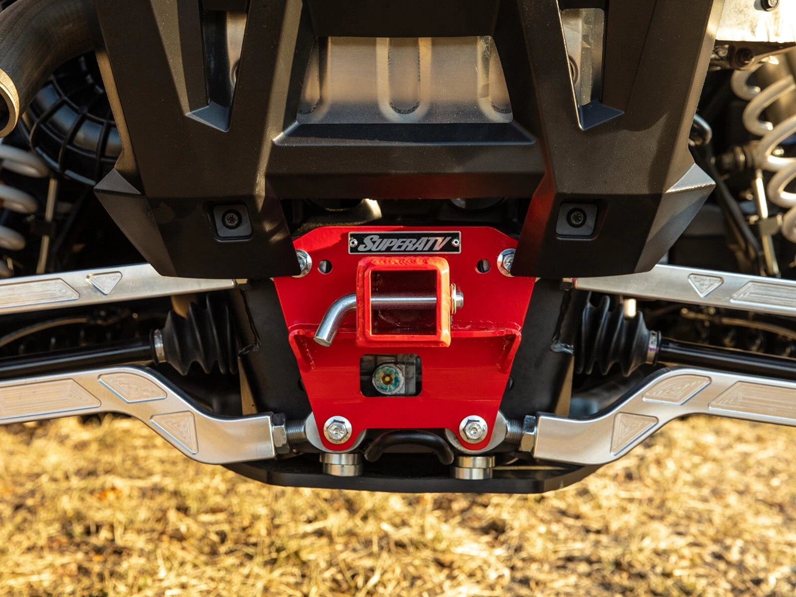 2" Rear Receiver Hitch for Polaris RZR RS1 (2018–2021) - Red
