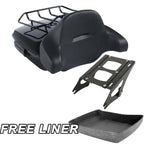 Chopped Trunk Backrest Pad for Harley Touring Road Glide King (2014–2025)
