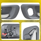 Set of 4 Door Handles for Honda Accord (1998–2002) Gray Housing