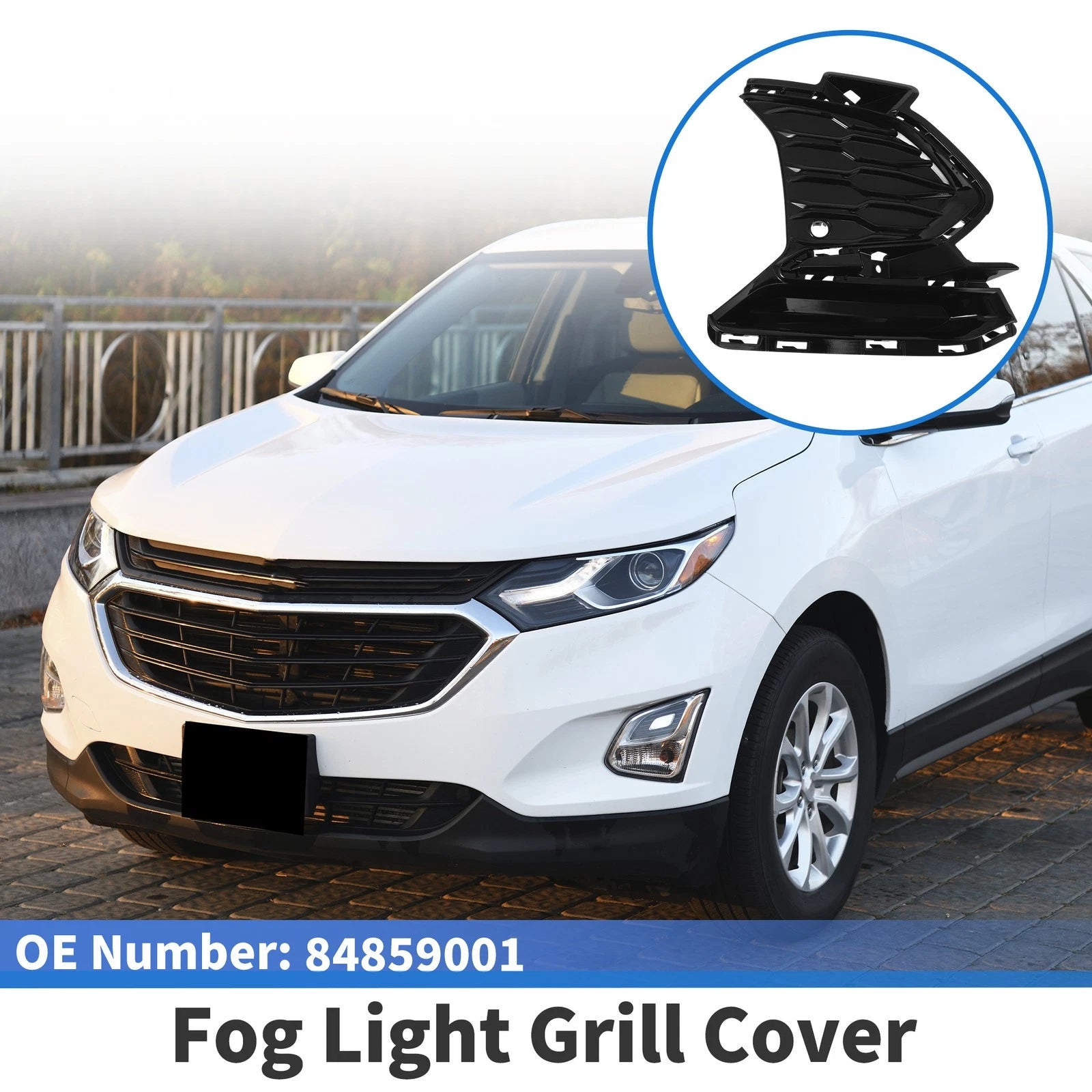 1Pc Fog Light Grill for Chevrolet Equinox (2022–2024) No. 84859001