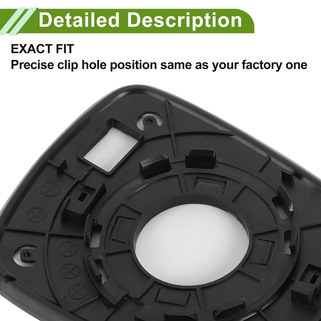 Left Side Mirror Glass Replacement for Hyundai Accent (2011–2017)