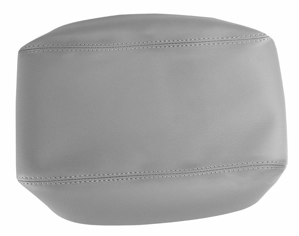 Leather Console Lid Armrest Cover for Cadillac Escalade (2002–2006) Light Gray