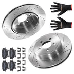 Rear Brake Rotors & Ceramic Pads Kit for Chrysler 300/Dodge Challenger/Charger (2005–2023)