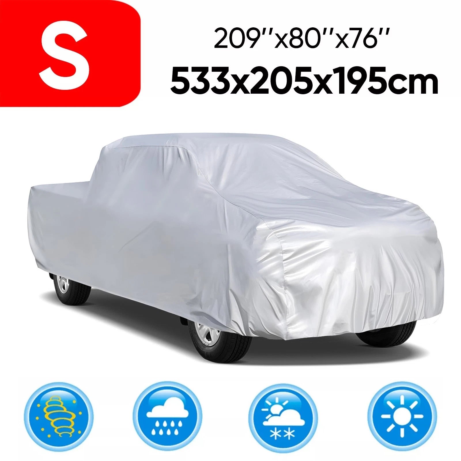 Car Cover for Chevrolet Silverado (Waterproof, Rain, Snow, Dust Proof)