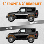 3'' Lift Leveling Kit for Jeep Wrangler JK (2007–2018)