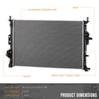 Aluminum Core Cooling Radiator for Ford Escape 2.5L (2014–2019) DPI-13593