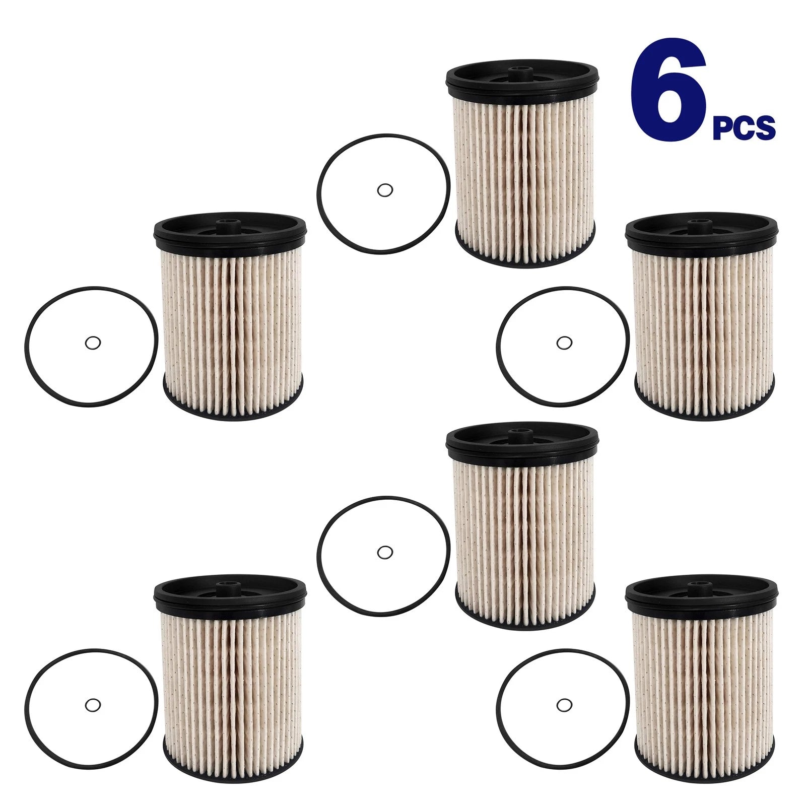 6X Fuel Filter for Chevrolet Silverado 1500 2500 3500 HD (2014–2020)