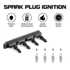 Ignition Coil + 4 Spark Plugs for Chevrolet Sonic Trax Cruze Buick Encore (2012–2020) UF669