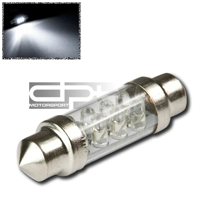 3MM/8 Round 36MM-39MM 12V Bright White LED Dome/Trunk Light Bulb