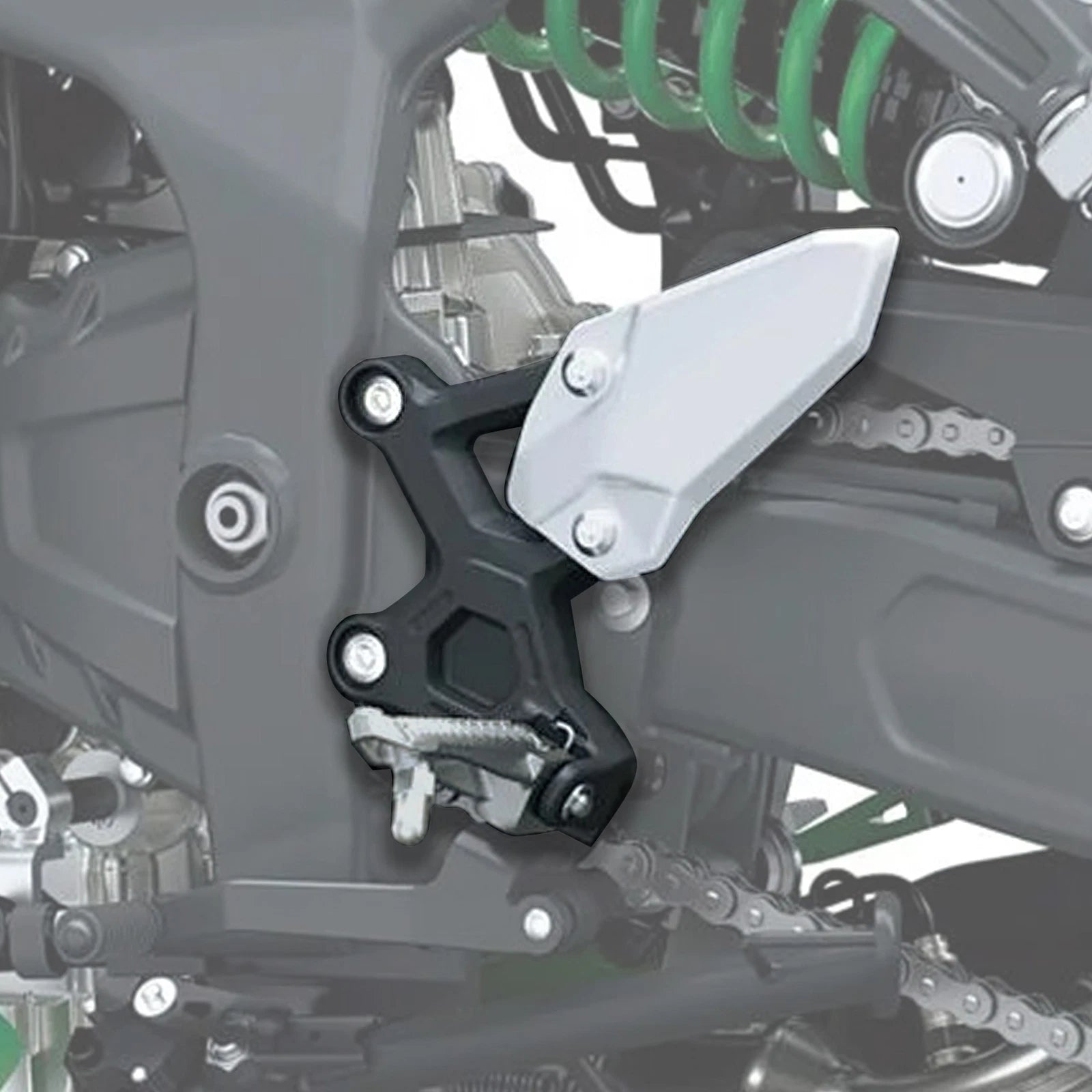 Driver Footrest Pegs Bracket for Kawasaki Ninja ZX-4R ZX-4RR (2023–2024)